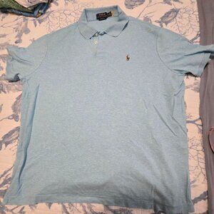 Polo Ralph Lauren Short Sleeve Polo Shirt - Blue - Mens Size XL - Free Shipping